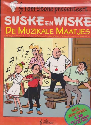 Tom Stone bladmuziek Suske en Wiske de muzikale maatjes + cd