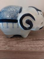 Blauw Wit Spaarvarken Keramiek, Ophalen