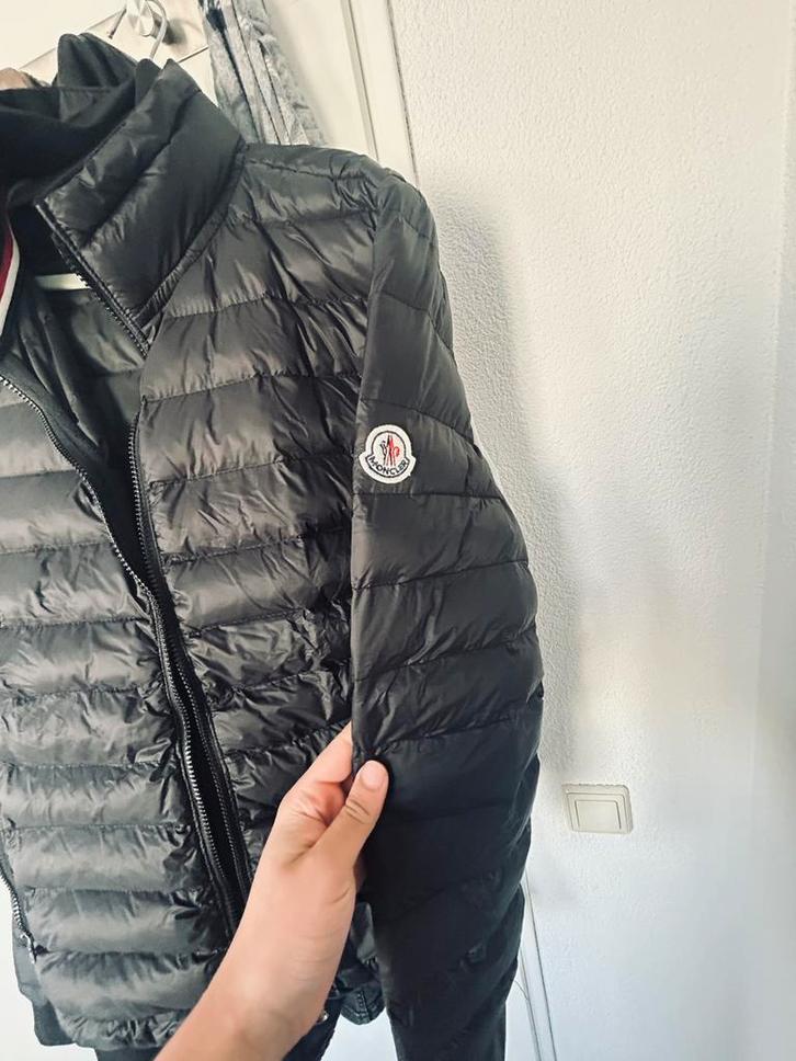 Moncler jas, Kleding | Heren, Jassen | Winter, Zo goed als nieuw, Maat 48/50 (M), Zwart, Ophalen of Verzenden