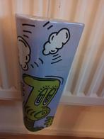 Unieke Popart Waterbak/Keit Haring Stijl, Antiek en Kunst, Ophalen of Verzenden