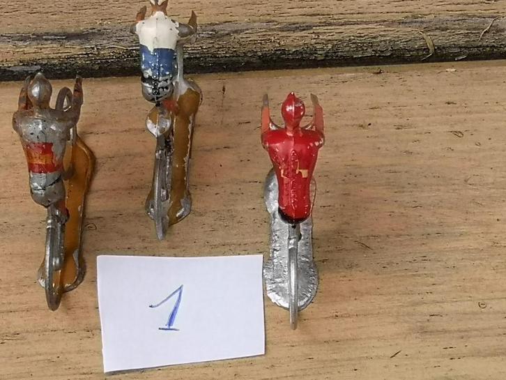 Coureurkes uit metaal van jaren 60/70, Antiek en Kunst, Antiek | Speelgoed, Verzenden