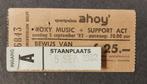 Roxy Music TICKET CONCERT KAARTJE Ahoy Rotterdam 1982, Verzenden, Gebruikt, Foto of Kaart