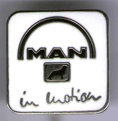 M.A.N. wit email zilverkl vrachtwagen speldje ( E_031 ), Verzamelen, Speldjes, Pins en Buttons, Zo goed als nieuw, Speldje of Pin