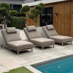 Madeira ligbed 4 Seasons Outdoor Latte verrijdbaar, Tuin en Terras, Ligbedden, Ophalen of Verzenden, Aluminium, Verrijdbaar