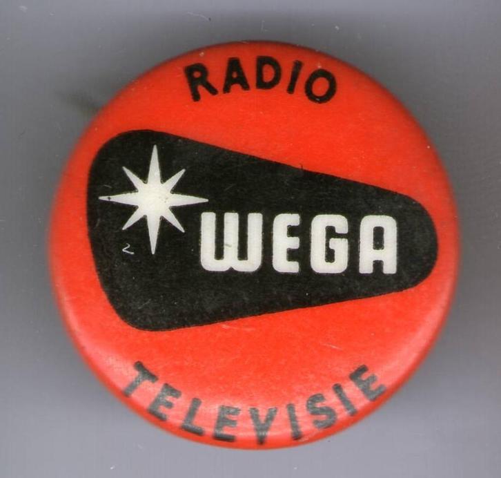 Radio WEGA televisie button ( V_257 ), Verzamelen, Speldjes, Pins en Buttons, Nieuw, Button, Merk, Verzenden