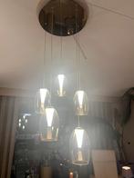 Moderne hanglamp met glazen kappen, Ophalen, Zo goed als nieuw, Glas, 75 cm of meer