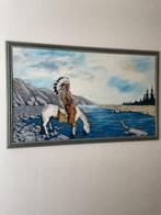 Indianen schilderij, Ophalen