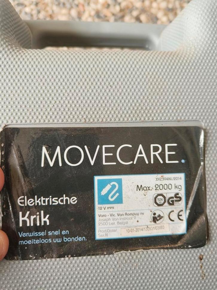 Movecare Elektrische Krik - 2000kg, Auto diversen, Krikken, Gebruikt, Schaarkrik, Elektrisch, Ophalen