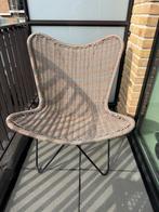 Rotan stoel met metalen frame, Ophalen, Gebruikt, Rotan