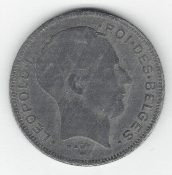 25-2065 Belgie 5 franc 1943, Postzegels en Munten, Munten | Europa | Niet-Euromunten, Losse munt, België, Verzenden