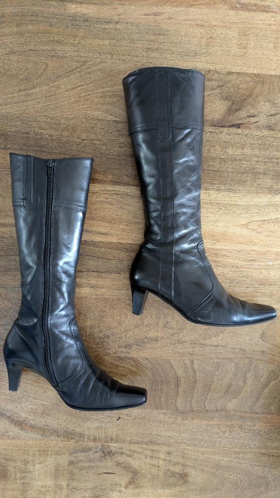 Gabor laarzen hoge schacht, leer, zwart, maat 38, Kleding | Dames, Schoenen, Zo goed als nieuw, Hoge laarzen, Zwart, Ophalen