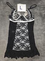 Hunkemöller Babydoll L / 80C Transparant, Hunkemöller, Verzenden, Zwart, Nachtkleding