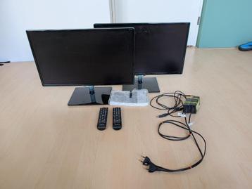 2x 24 inch full HD tv beschikbaar voor biedingen