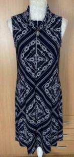 Joseph Ribkoff blauw/witte jurk maat 36 [v]