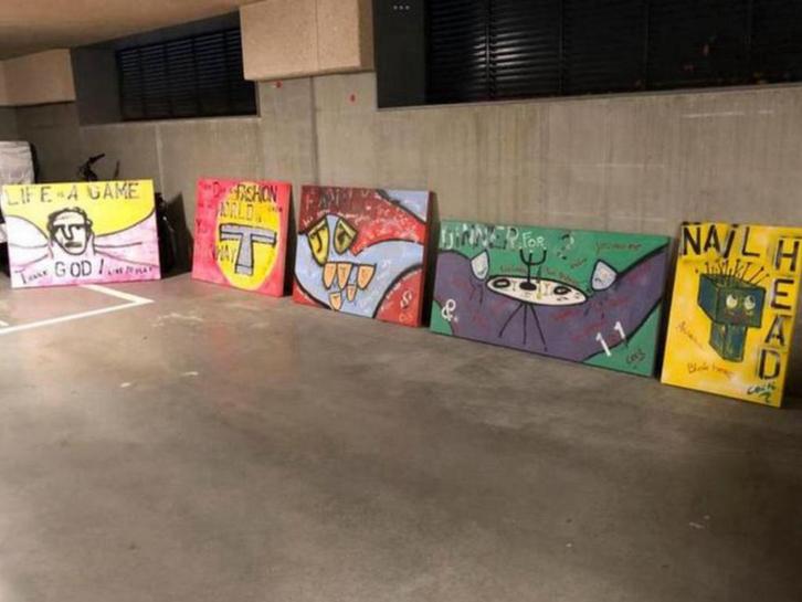 Street art, Antiek en Kunst, Kunst | Schilderijen | Modern, Ophalen