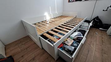 IKEA BRIMNES uitschuifbed met lades