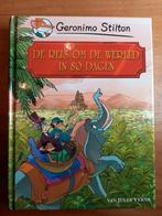 Geronimo Stilton - De reis om de wereld in 80 dagen, Ophalen of Verzenden, Zo goed als nieuw, Geronimo Stilton; Jules Verne