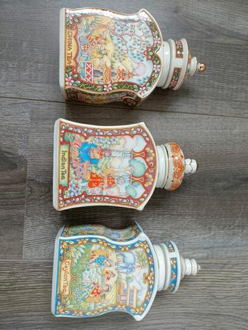 Sadler Thee opbergpotten- China, India, Ceylon - Set van 3 beschikbaar voor biedingen