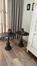 Antieke gietijzeren tafeltjes van de Suikertuin (R’dam), Antiek en Kunst, Antiek | Kandelaars, Ophalen of Verzenden, Koper of Brons