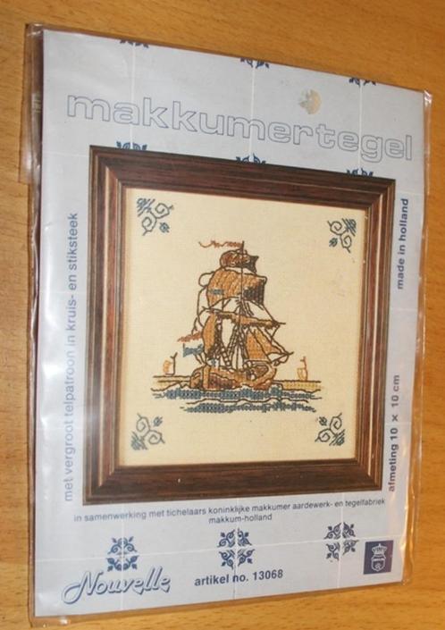borduurpakket Makkumer Tegel, Hobby en Vrije tijd, Borduren en Borduurmachines, Nieuw, Borduurpakket, Handborduren, Ophalen of Verzenden