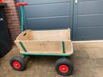 Houten bolderkar met luchtbanden, Ophalen, Opvouwbaar, Gebruikt