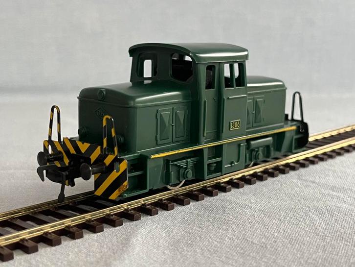 Fleischmann DB 1306 rangeerlok Groen, Hobby en Vrije tijd, Modeltreinen | H0, Gebruikt, Locomotief, Gelijkstroom, Fleischmann