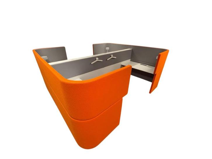 4 akoestische werkplekken – Bene Dockland (oranje), Huis en Inrichting, Bureaus, Ophalen of Verzenden