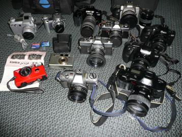 29 x  Minolta / KONICA (met VEEL toebehoren). Dimage 5, Z1,  beschikbaar voor biedingen