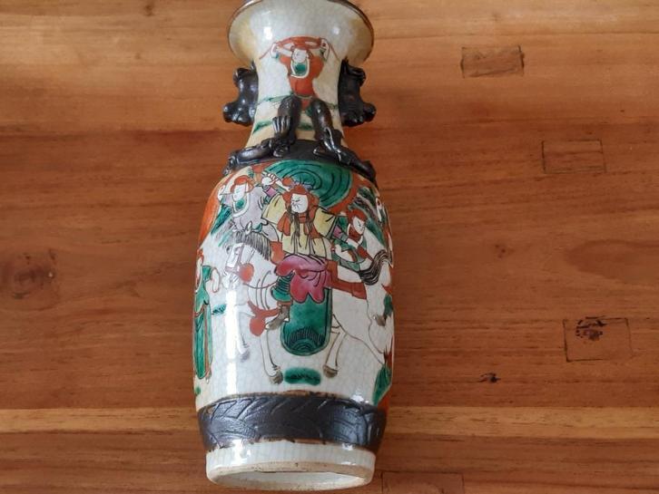 Chinees porseleinen Nanking krijgersvaas, Antiek en Kunst, Antiek | Vazen, Verzenden