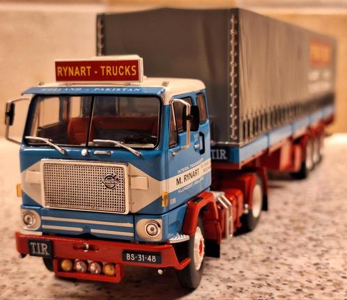 VOLVO FB88 trekker met huifoplegger "Rynart - Klundert", Hobby en Vrije tijd, Modelauto's | 1:50, Nieuw, Bus of Vrachtwagen, Tekno