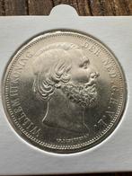 Te koop een mooie PR 2,5 gulden Willem 3 uit 1871, Zilver, 2½ gulden, Ophalen of Verzenden, Koning Willem III