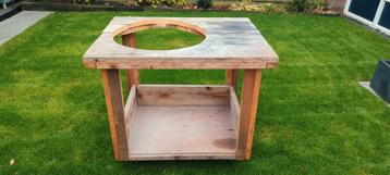 Gebruikte BBQ Tafel Steigerhout - Weber Master Touch 57cm beschikbaar voor biedingen