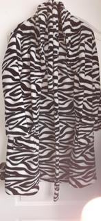 Zebra Badjas Maat M, Kleding | Dames, Ondergoed en Lingerie, Ophalen of Verzenden, Zwart, Badjas