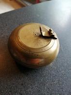 OUD KOPEREN MARITIEM SCHEEPS ASBAKJE  DIAMETER 6 CM TOPSTAAT, Verzamelen, Gebruikt, Gebruiksvoorwerp, Motorboot of Zeilboot, Ophalen of Verzenden
