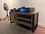 Nieuw Audio TV-meubel Eiken & staal – softclose deur - 118cm, Ophalen, 100 tot 150 cm, Eikenhout, Nieuw
