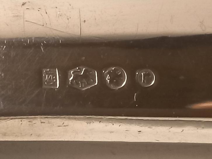 Haags lofje 2 messen, Antiek en Kunst, Antiek | Goud en Zilver, Zilver, Ophalen of Verzenden