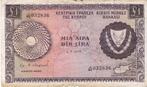 CYPRUS ONE POUND 1975, Postzegels en Munten, Bankbiljetten | Europa | Niet-Eurobiljetten, Ophalen of Verzenden
