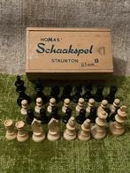 Vintage Homas Schaakspel Staunton - 61 mm, Een of twee spelers, Ophalen of Verzenden, Gebruikt