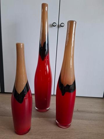Design glazen vazen set beschikbaar voor biedingen