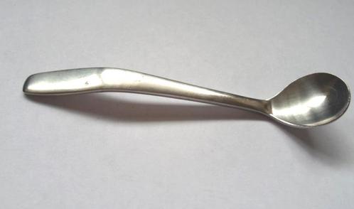 Mosterd opscheplepeltje. Gero Zilmeta. Model Foxtrot 512., Antiek en Kunst, Antiek | Bestek, Ophalen of Verzenden