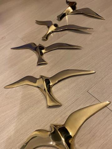 messing koperen vogels in vogelvlucht - 1950-1960 Nederland beschikbaar voor biedingen