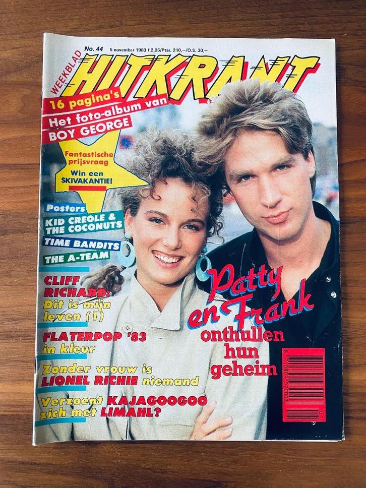 Hitkrant (5 November 1983 - Week 44) ‘Frank Boeyen’ Cover, Boeken, Tijdschriften en Kranten, Gelezen, Muziek, Film of Tv, Ophalen of Verzenden