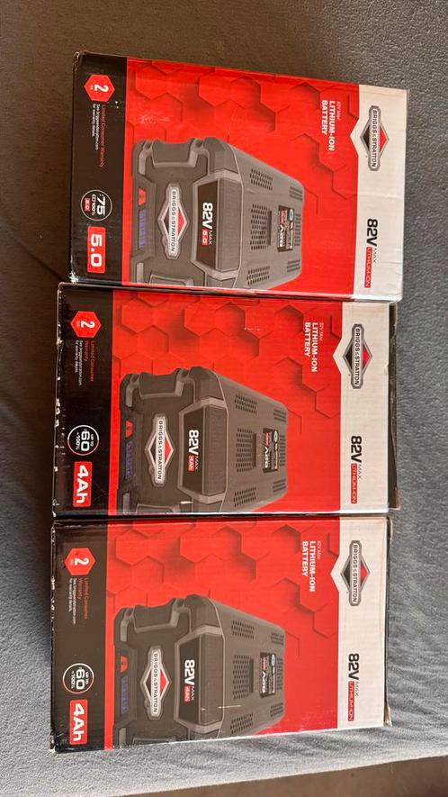Briggs & Stratton 82V Accu's - Nieuw!, Audio, Tv en Foto, Accu's en Batterijen, Nieuw, Oplaadbaar, Ophalen of Verzenden