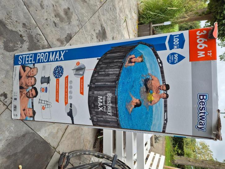 Te koop: mooi groot opzetbaar zwembad, Tuin en Terras, Zwembaden, Zo goed als nieuw, Opzetzwembad, 80 tot 120 cm, 200 tot 400 cm