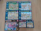 Set 7 puzzels Jan van Haasteren en Wasgij allemaal compleet, Ophalen of Verzenden, Zo goed als nieuw