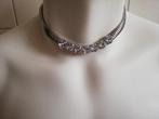 Bling collier (Nijmegen Oost), Overige materialen, Ophalen of Verzenden, Zo goed als nieuw, Zilver