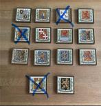 Prachtige antieke Delft cloisonne wapentegel Porceleyne fles, Antiek en Kunst, Antiek | Keramiek en Aardewerk, Ophalen of Verzenden