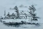 Originele tekening... Hub van Winkel ... r.o. gesigneerd..., Antiek en Kunst, Ophalen of Verzenden