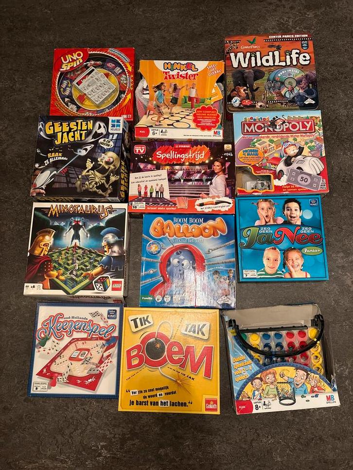 Diverse Gezelschapsspellen - Leuke Spellen Verzameling!, Hobby en Vrije tijd, Gezelschapsspellen | Bordspellen, Gebruikt, Een of twee spelers