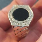 Zilveren Ring Apart en uniek €30, 18 tot 19, Heer, Ophalen of Verzenden, Zo goed als nieuw